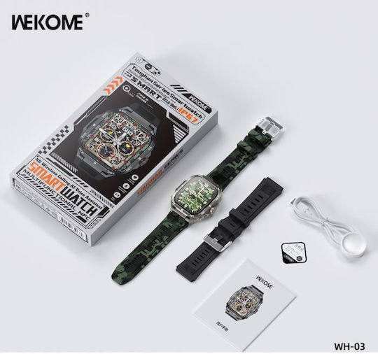 WK WH-03 Smartwatch with Heart Rate Monitor (Gray)