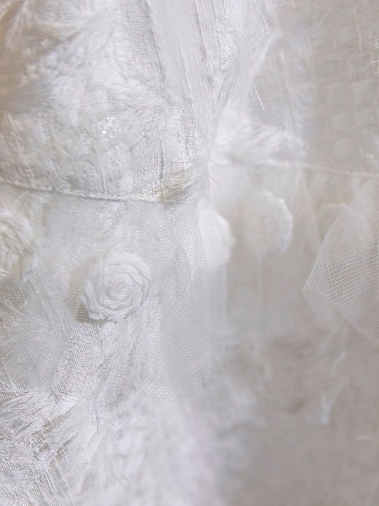 Stova Bambini White Baptism Dress made of Tulle
