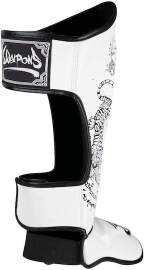 8 Weapons Shin Guards Adults White