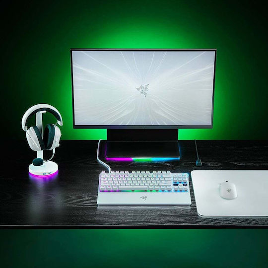 Razer Huntsman V3 Pro Tenkeyless Optical Gaming Keyboard Tenkeyless with Razer Analog Optical Gen-2 switches and RGB lighting (English US) White