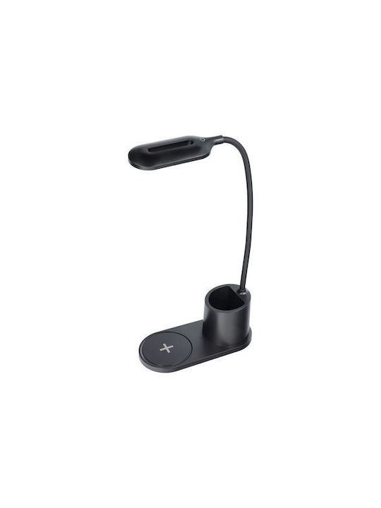 Esperanza Deneb LED Office Lamp with Flexible Arm and Clip in Black Color
