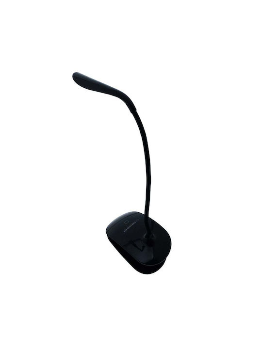 Esperanza Deneb LED Office Lamp with Flexible Arm and Clip in Black Color