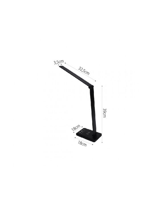 Inlight LED Office Lamp Foldable in Black Color