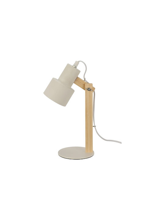 H&S Office Lamp Banker for Socket E14 in White Color