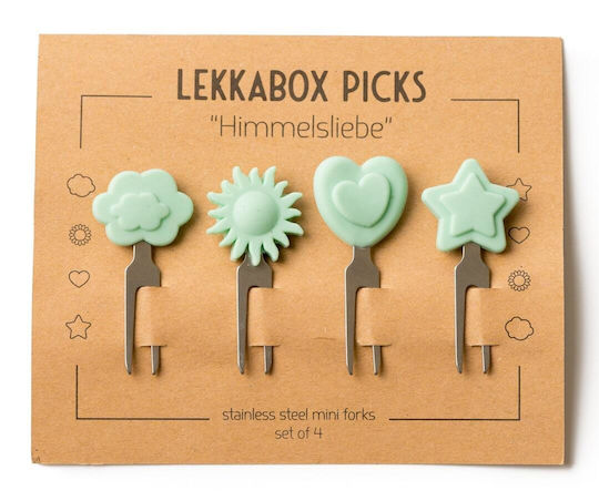 Lekkabox Βρεφικό Σετ με Πιρούνι από Πλαστικό 4τμχ