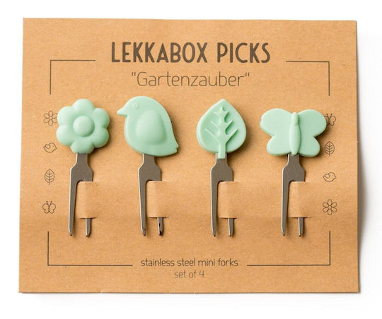 Lekkabox Βρεφικό Σετ με Πιρούνι από Πλαστικό 4τμχ