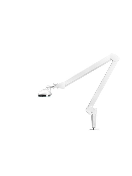 801-TL LED Schreibtischlampe mit klappbarem Arm und Clip in Weiß Farbe