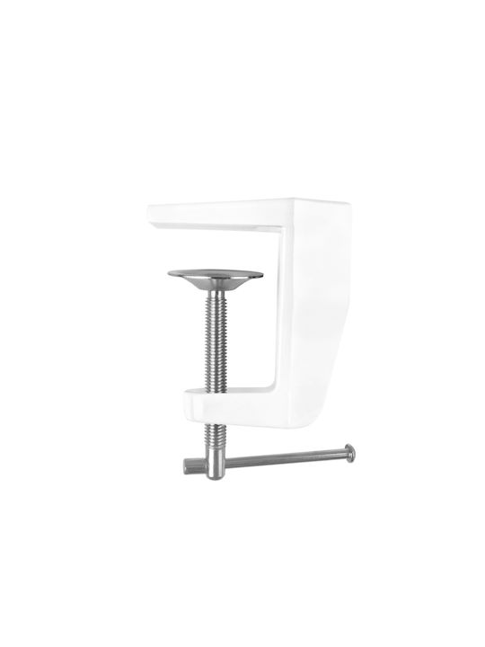 801-TL LED Schreibtischlampe mit klappbarem Arm und Clip in Weiß Farbe