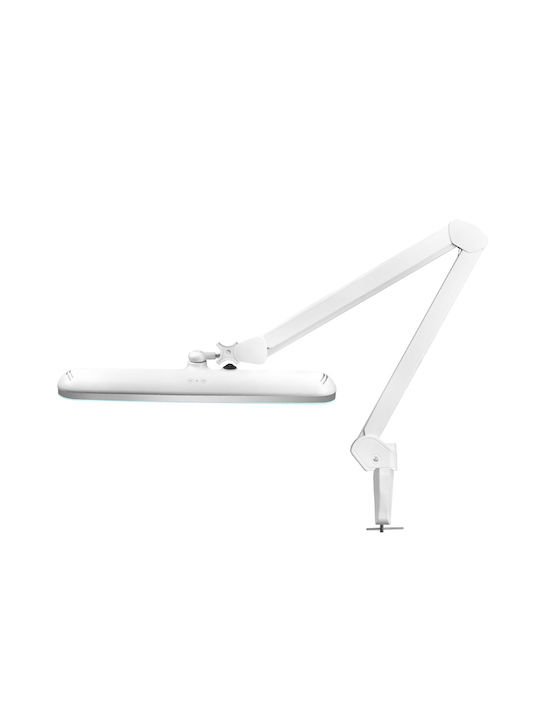 801-L LED Office Lamp with Foldable Arm and Clip in White Color