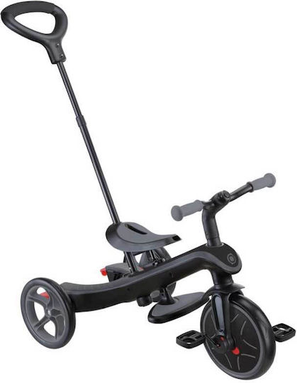 Globber Explorer Deluxe Превозно Средство с Ръкохватка за Родител 4 в 1 за 10 Месеца Сив