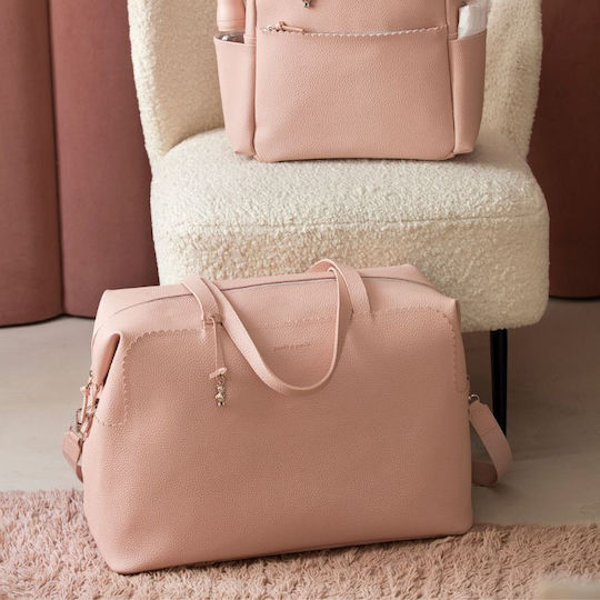 Pasito a Pasito Shoulder/Hand Diaper Bag Pink 50x35x25cm.