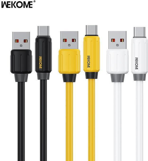 WK USB 2.0 Cable USB-C male - USB-A 66W PD Μαύρο 1m 250835