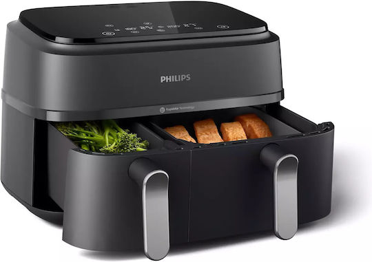 Philips 3000 Series Air Fryer με Διπλό Αποσπώμενο Κάδο 9lt Μαύρο