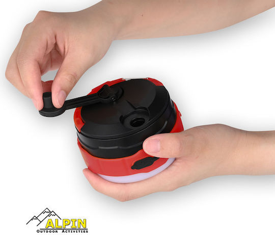 Alpin Battery Light Bulb for Camping with Flashlight 500lm Black