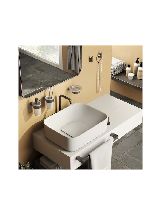 Gedy Single Wall-Mounted Bathroom Hook Silver