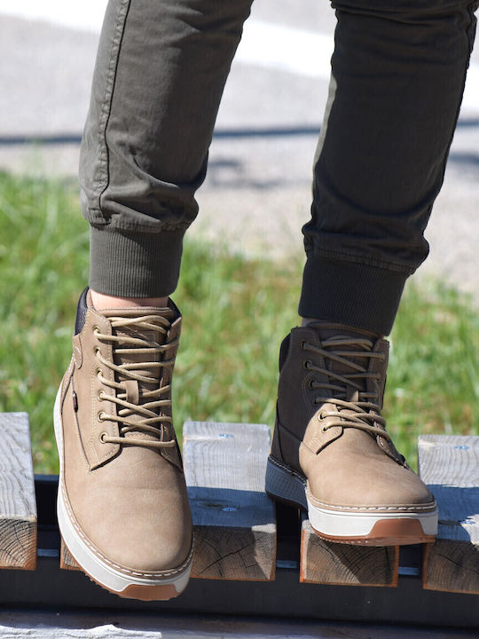 Beige Men's Boots Waterproof