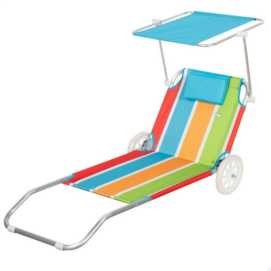 Aktive Aluminum Beach Sunbeds 2pcs