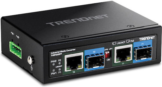 Converter Trendnet 2-port Industrial Sfp To Gigabit Poe++ Media Conv