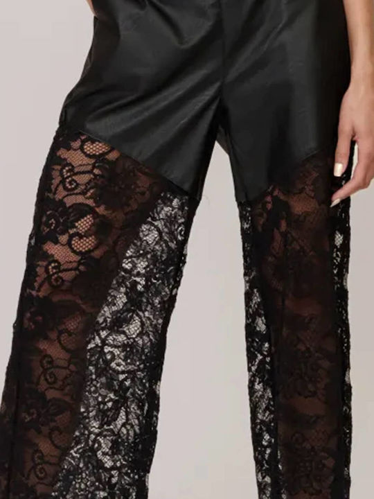 Women's Fabric Trousers Black