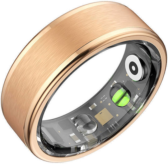 Colmi R03 Smart Ring 19.8mm Αδιάβροχο με Παλμογράφο Χρυσό