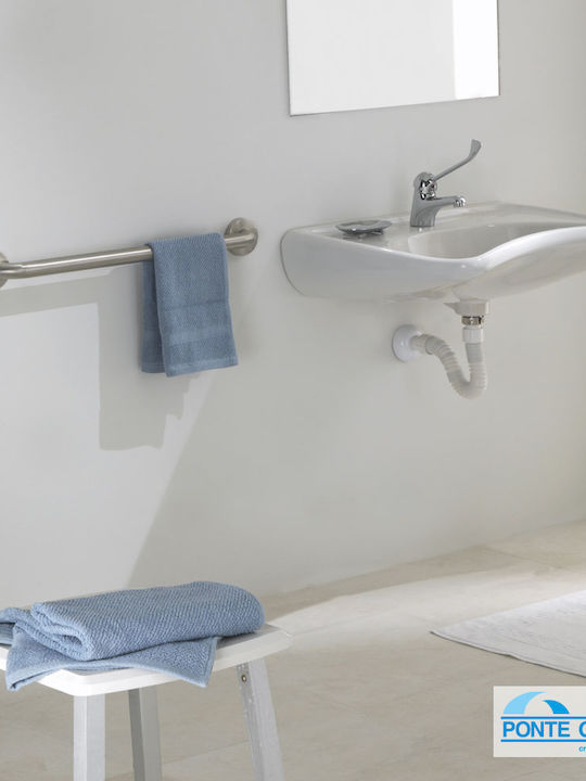 Ponte Giulio Inox Bathroom Grab Bar for Persons with Disabilities Silver