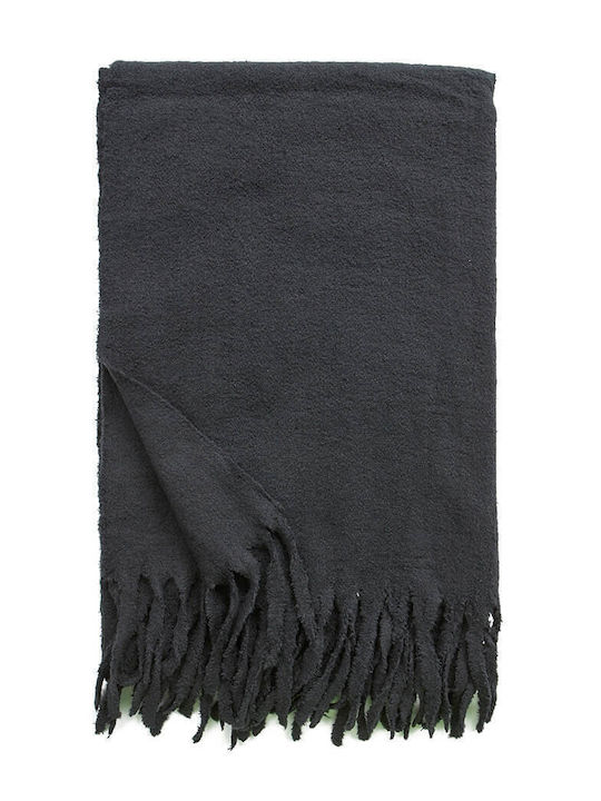 Verde Women's Wool Scarf Black