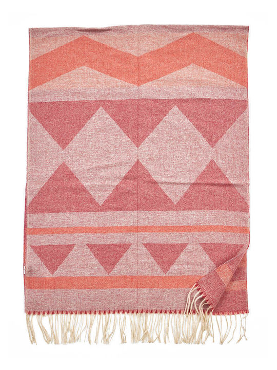 Verde Women's Wool Scarf Pink