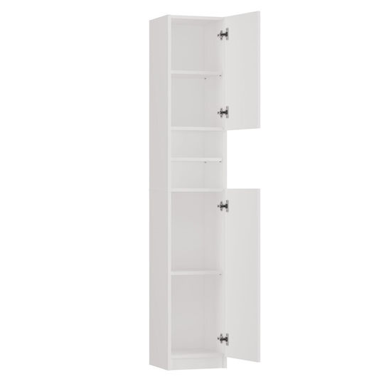 Topeshop Marbela Στήλη Μπάνιου Δαπέδου Μ32xΒ30xΥ183cm Λευκή
