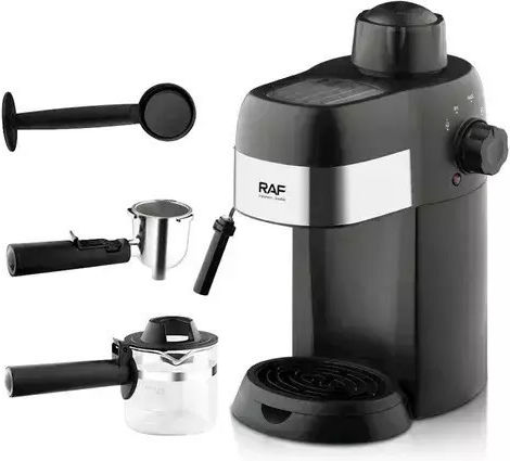 Raf R133 Mașină de Espresso 800W Presiune 15bar Neagră
