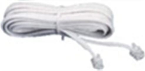 Tele Τηλεφωνικό Καλώδιο RJ11 6P4C 7.5m (TA-1031C)