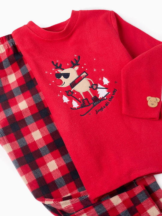 Zippy Pijama pentru copii De iarnă Fleece red