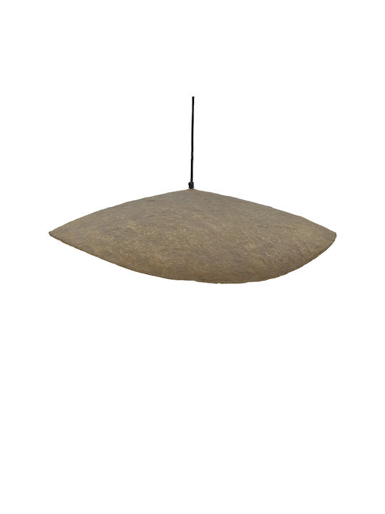 Inart Lampi Κρεμαστό Φωτιστικό Γκρι Boho με Ντουί E27 71x53x123εκ.
