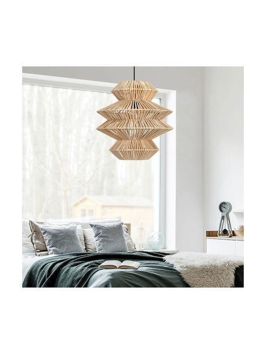 Viokef Pendant Light Beige with Socket E27 40x470x47cm