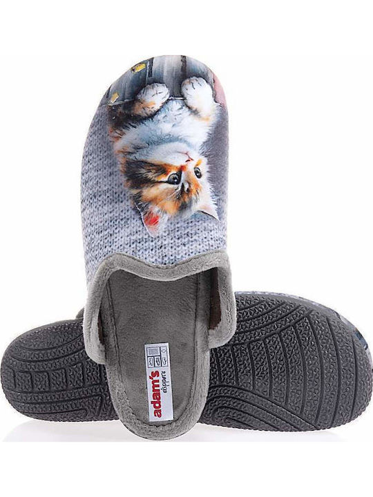 Adam's Shoes Παντόφλες Γκρι