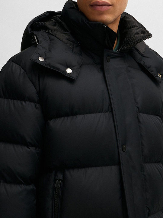 Μπουφάν Puffer Αδιάβροχο Μαύρο