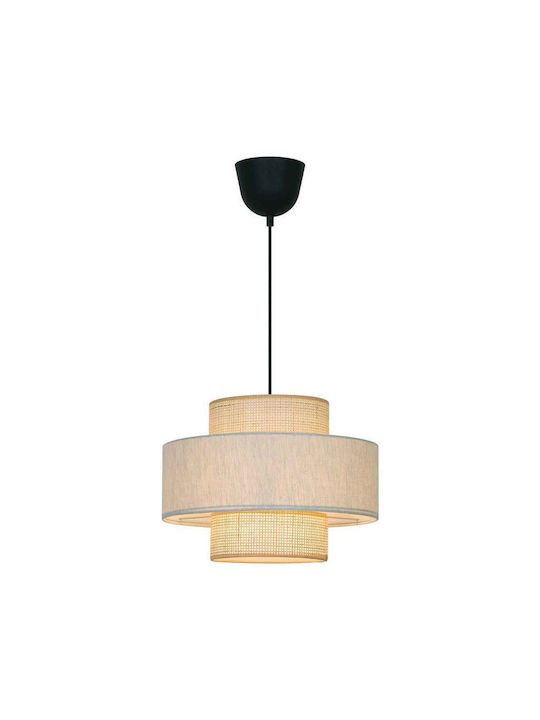 Viokef Pendant Light Beige with Socket E27 30x300cm