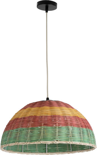 GloboStar Caballeros Multicolour Boho Grid Pendant Ceiling Light with E27 Socket 40x20x20cm