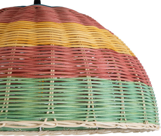 GloboStar Caballeros Multicolour Boho Grid Pendant Ceiling Light with E27 Socket 40x20x20cm