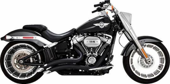 Vance Hines Komplettes Auspuffsystem Big Radius 46375 Harley Davidson Flfbs 1868 Abs 18-23 Harley Davidson Fxbr 1750 Abs 18-20