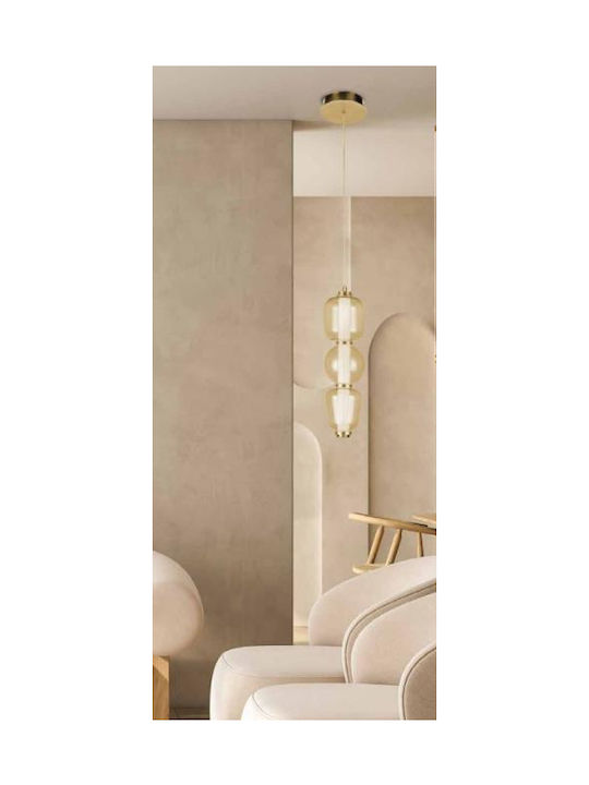 Zambelis Lights Pendant Light Gold 12x12x41.5cm