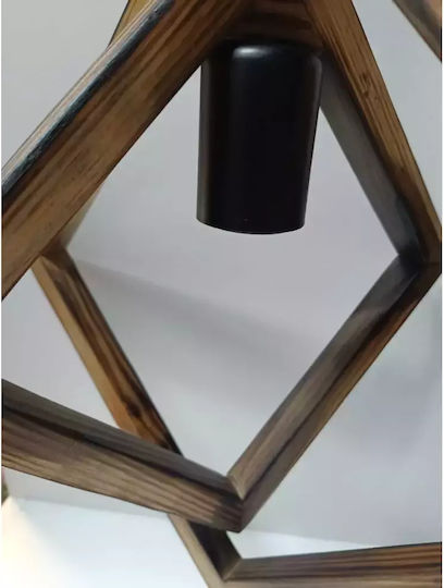 Pendant Light Brown with Socket E27 36x28x74cm