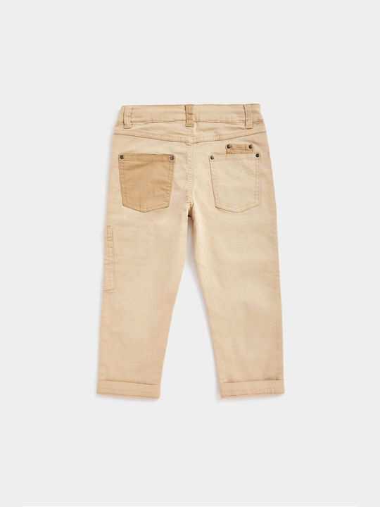 Kids' Cargo Pants Beige