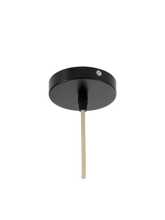 GloboStar Jenson Ceiling Light Brown Boho Grid with E27 Socket 33x35x35cm