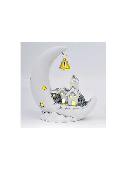 +Efo Beleuchtet Weihnachtliche Keramisch Figur Höhe 16.6cm 2Stück