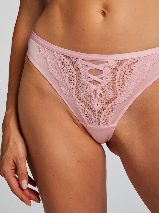 Hunkemöller Women's String with Lace Rose