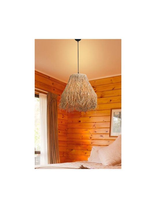 Pakketo Pwl-1126 Pendant Light Brown with Rope for Socket E27 36.5x36.5x90cm