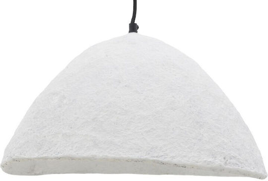 Inart Litho Pendant Light White Boho with Socket E27 42x39x123.5cm