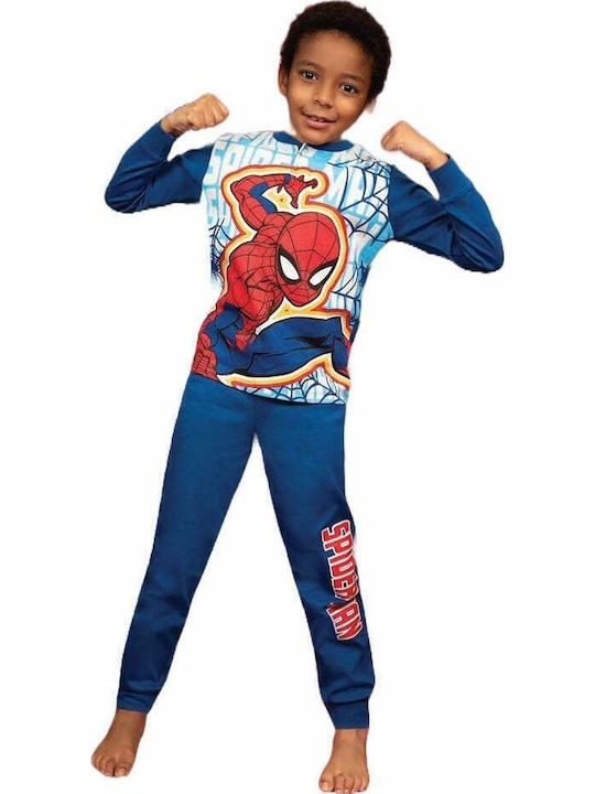 Spiderman Kids' Pajamas Winter Blue