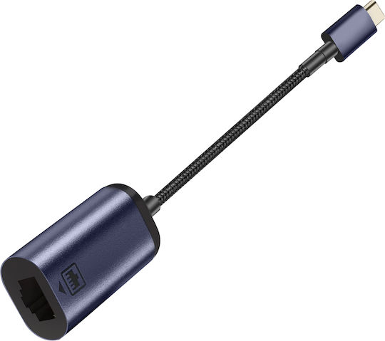 Avizar Usb-c To Ethernet Adapter 100mbps Speed 10cm Length Grey