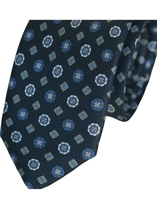 Boss Men's Tie Silk Printed in Blue Color